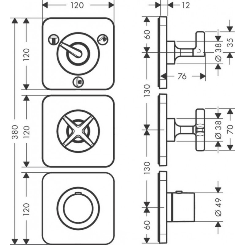AXOR CITTERIO E - 36704000